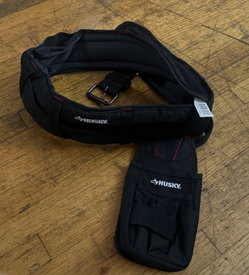 #ad Husky Padded Work Tool Belt sr6 $29.99