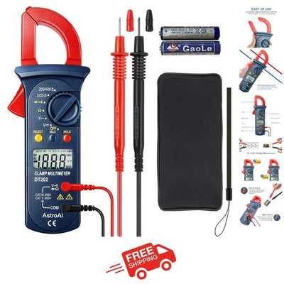 Auto Ranging Multimeter Clamp Meter - 2000 Counts with User-Friendly LCD Display