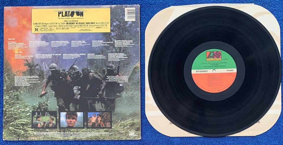 Platoon Soundtrack 1987 Vinyl LP in Near Mint!! Condition - Image 2 of 2