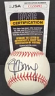 STEVE YOUNG Autograph SF49ERS MLB baseball. JSA