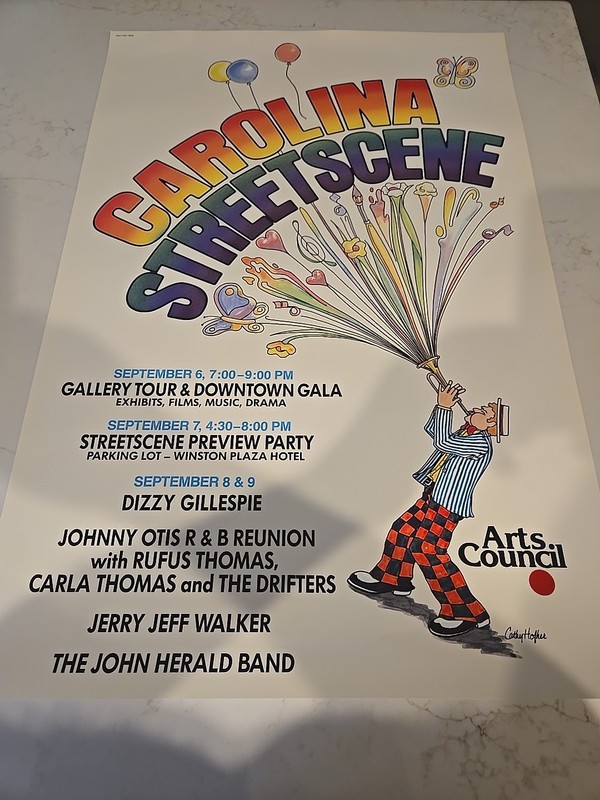 80s Original Carolina Streetscene Jazz Poster (20X30)