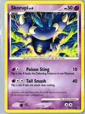 Pokemon Card - Skorupi - Supreme Victors - 128/147 - Common - Heavily Played