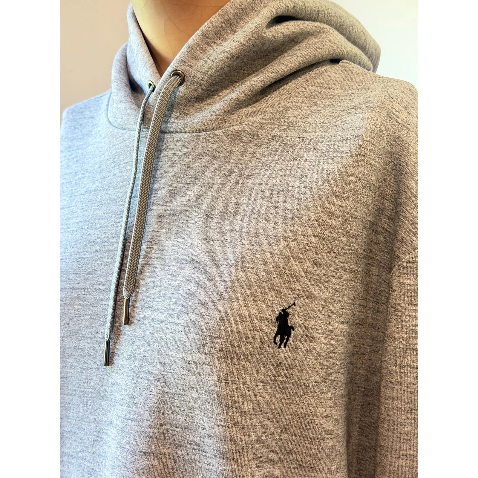 Polo Ralph Lauren Gray| Heather Hoodie | Vintage Style Pullover Sweatshirt| Men image 4