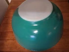 vintage, 1940, pyrex green mixing bowl 2.5 quart  #403