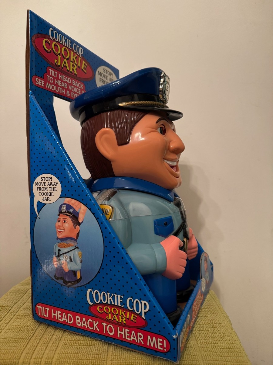 Original Cookie Cop Talking Cookie Jar, Fun-Damental Too Ltd. 2001