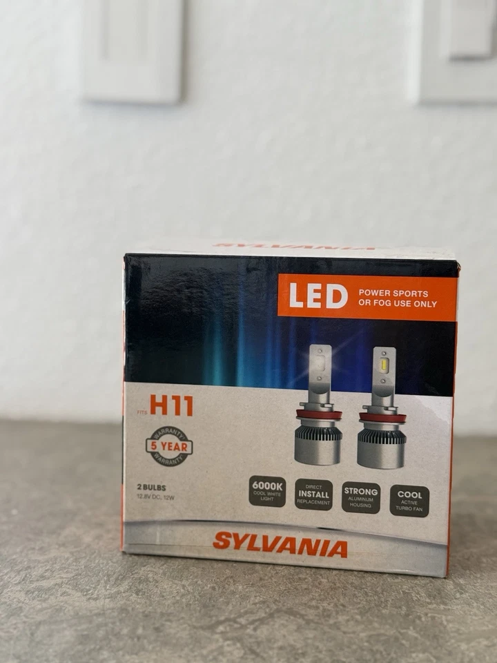Sylvania: H11 6000K LED Powersport Headlight Bulbs for Off-Road Use (2 Pack) - Image 3 of 4