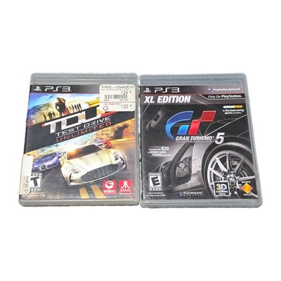 PS3 Game Lot Test Drive Unlimited & Gran Turismo 5 PlayStation 3 Racing Games