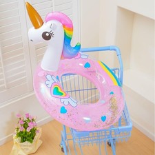 Unicorn Flamingo Inflatable Swim Ring Pool Float Tube Summer Water Fun