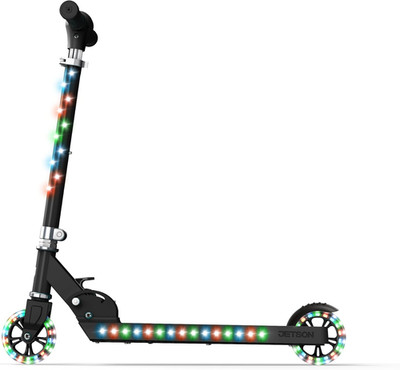 Jupiter Kids 2-Wheel Light-Up Kick Scooter, LED Lights on Handlebar, Stem, Wheel