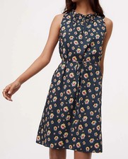 Ann Taylor LOFT Floral Mini Dress Petite Small SP NWT Sleeveless Tie Waist