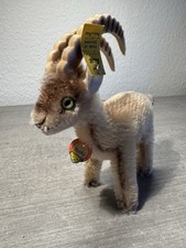 Steiff Steinbock Rocky 1314, alt, Knopf und Schild, sehr guter Zustand