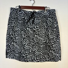 Rip Skirt Hawaii Board Skirt Swim Coverup Women  s Size Large Black Print Beach