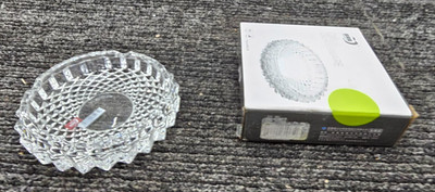 (QTY 3) DING PING GUO YG1008 Ashtray Transparent Medium Glass Diamond