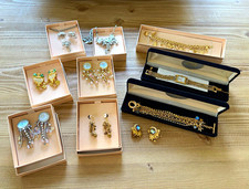 Kirks Folly Mixed Lot Watch Earrings Necklace Bracelet Metal Crystal Gold Silver