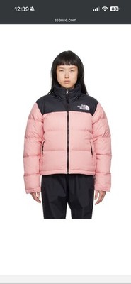 The North Face Womens 1996 Retro Nuptse 700 Down Puffer Jacket PINK Size XS