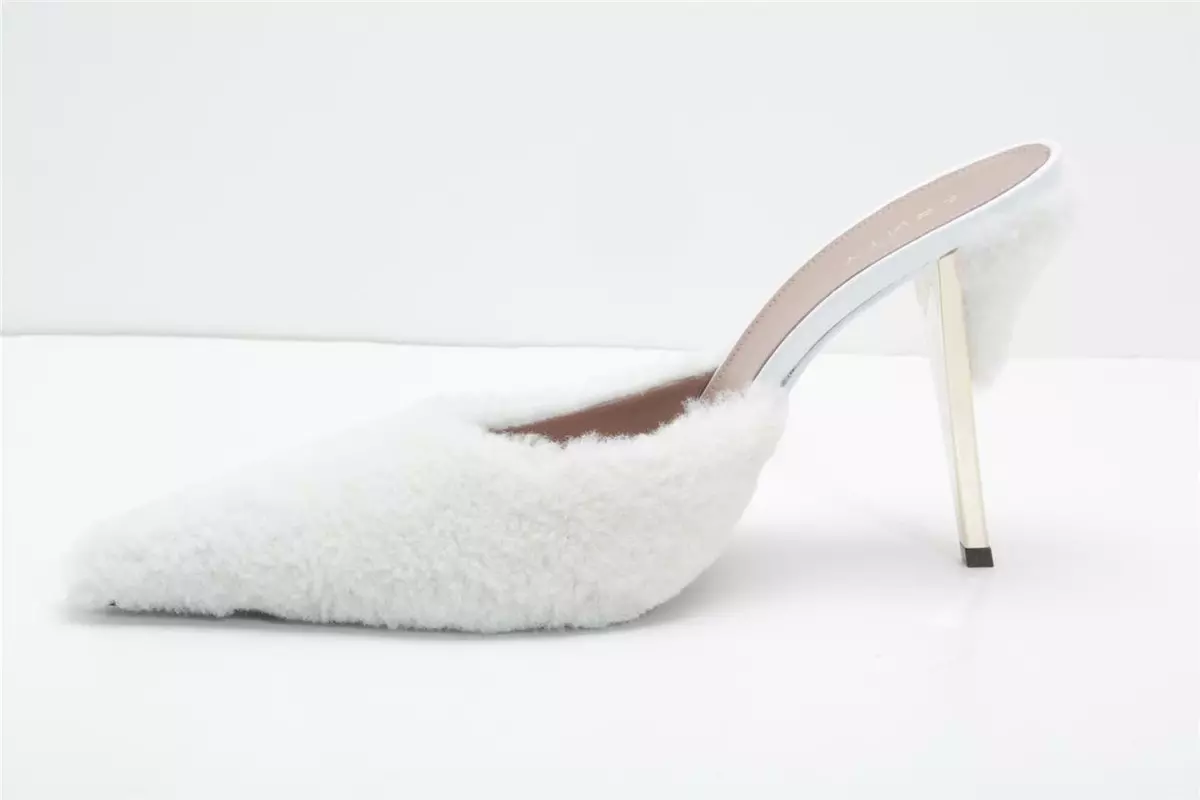 White mule cheap pumps
