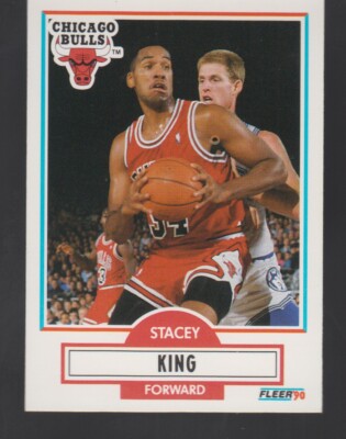 Stacey King UER RC/Comma missing  1990-91 Fleer #27 Chicago Bulls