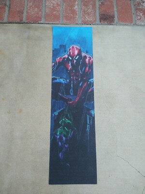 9X33 Custom printed ''spiderman'' graphic Skateboard Deck Grip Tape 