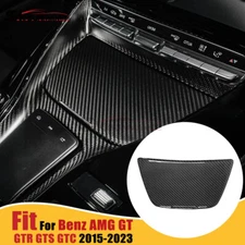 Carbon Fiber Center Console Cup Holder for Benz Amg Gt Gtr Gts 2015-23, Glossy