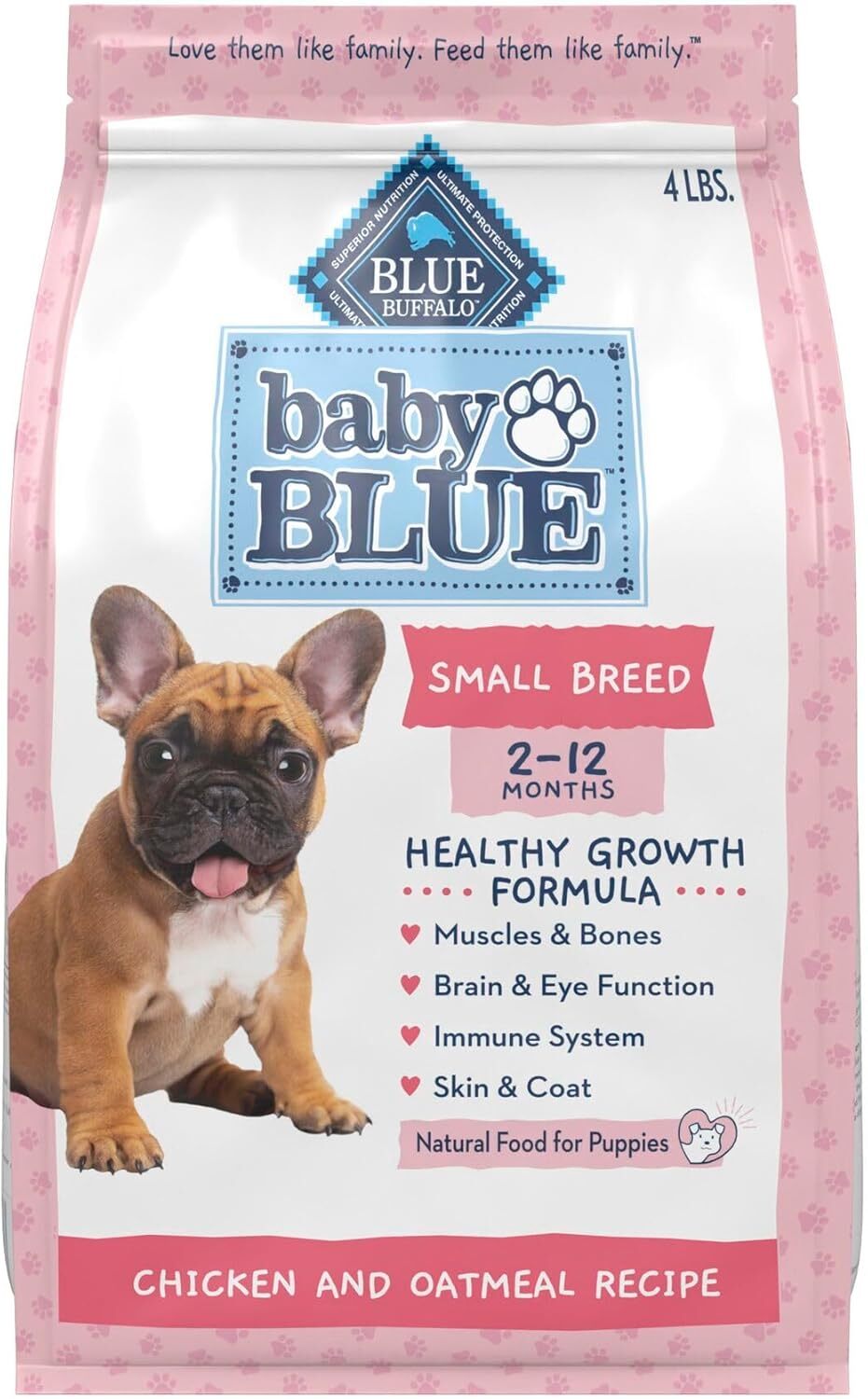 Baby BLUE Natural Small Breed Puppy Dry Dog Food, Healthy Growth Formula 