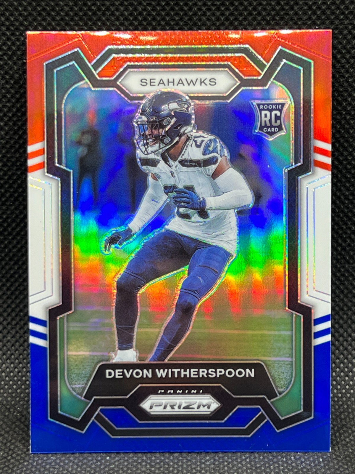 2023 Panini Prizm Devon Witherspoon RC Red White Blue Prizm Rookie Seahawks #389