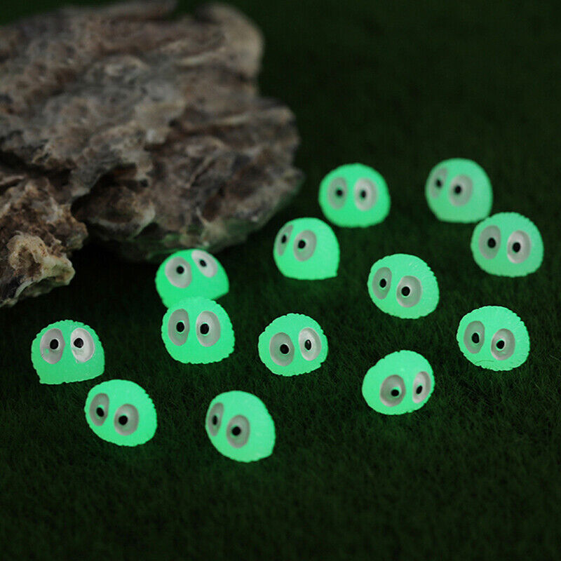 10Pcs Mini Luminous Briquettes Elfs Dust Sprite Micro Ornaments Small Coal  B:WG
