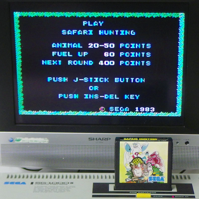 SAFARI HUNTING 2nd Small Box Ver Sega SC-3000 Japan Import SG1000 NTSC Comp USED - Image 3 of 3