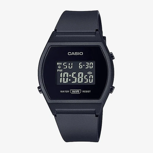 Casio LW204-1B Women's Classic Digital Black Resin Band Watch