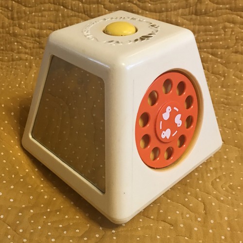 Fisher Price 1978 Activity Cube Vintage Turn & Learn Sounds Dial Mirror Sliders - Picture 2 of 8