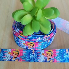 7/8" 1 YD Cinderella Grosgrain Ribbon Disney Princess Hair Bow Craft Ribbon