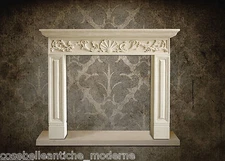 Empire Style Fireplace Leccese Stone Classic Home In Design