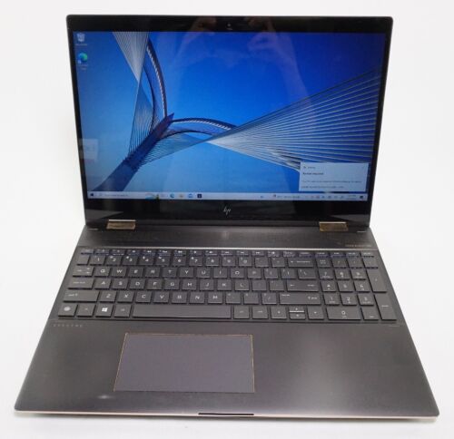 AS IS HP Spectre x360 15-ch000 15.6" i7-8705G 3.1GHz 8GB RAM 256GB SSD For Parts - Picture 1 of 10