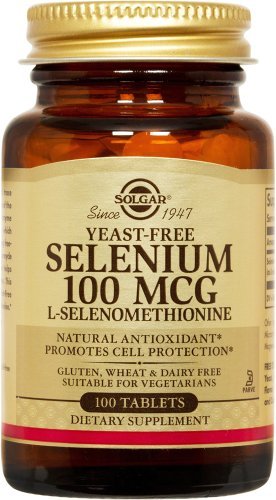 Selenium 100mcg 100 tabs yeast-free Solgar