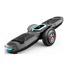 Swagtron Zipboard Electric LED Skateboard Bluetooth Speaker, Black