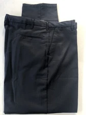 Lot Of 2 Cintas  100% (soft) Cotton  work pants 36x30 Navy Blue  #340-20