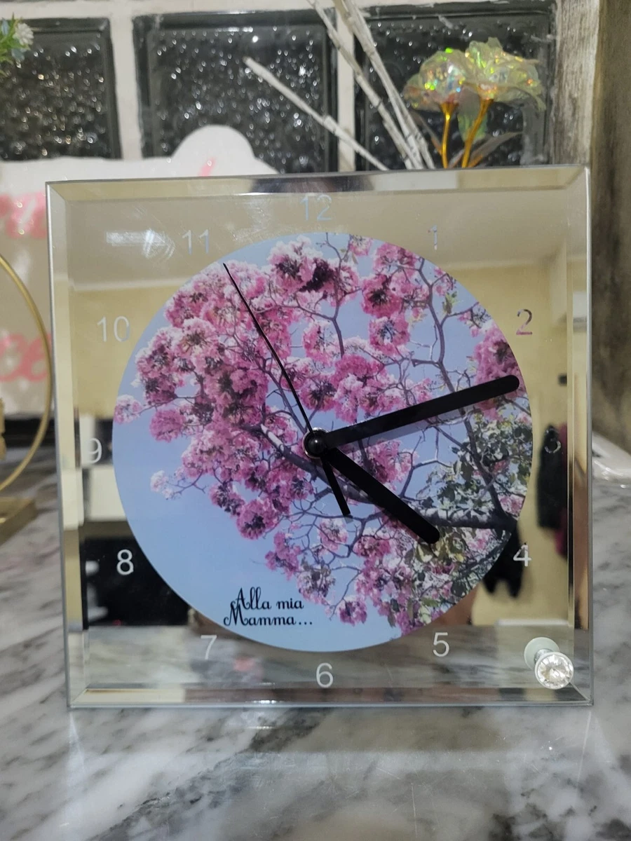 LANTRO JS Orologio Da Tavolo Retrò Europeo, Design Elegante, Quadrante Grande, Silenzioso, Per Soggiorno, Camera Da Letto, Scrivania, 11,3 X 11,3 X 16,5 Cm