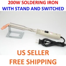 200W 110V SOLDERING IRON Switched HEAVY DUTY CRAFT CAR 200 WATT 200WATT W