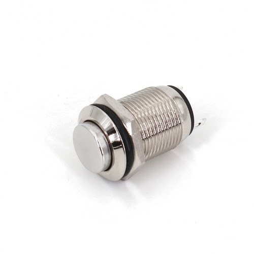 10Pcs Metal 12mm Waterproof 2Pin Momentary 1NO Raised Mini Push Button Switch - Picture 3 of 6