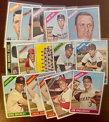 Set builders: 1966 Topps 2-199 VG/EX & better, FREE shipping, Discounts!
