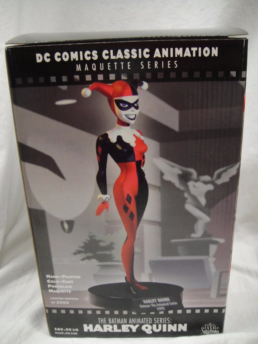 DC COMICS NEW! HARLEY QUINN STATUE MAQUETTE From BATMAN Animated