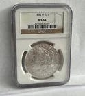 1885-O Morgan Silver Dollar NGC MS63  Brown Label #093
