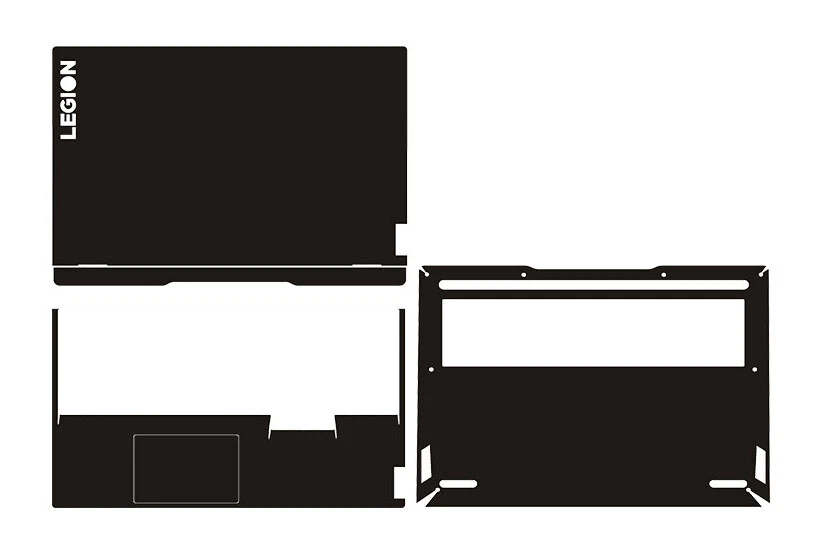 Black Matte Laptop Sticker Skin Cover for Lenovo Legion Slim 7 7i 15" Gen6 2021 - Image 2 of 4