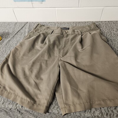 Croft & Barrow Shorts Mens 34 Light Green Chino 