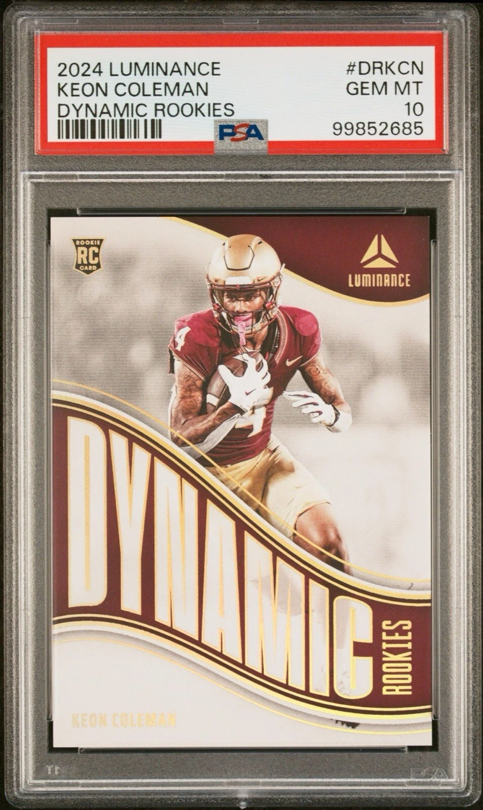 Keon Coleman Panini Luminance Dynamic Rookies #DRKCN Base