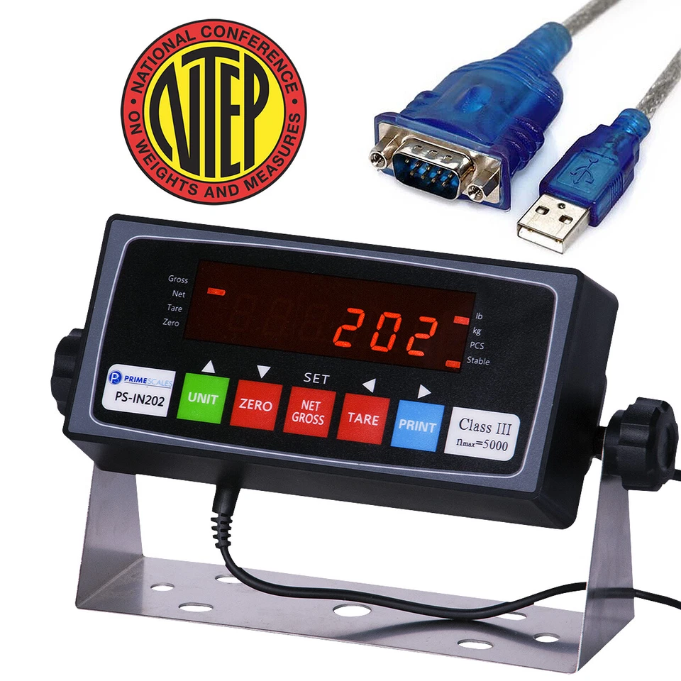 Nueva escala Prime Scales 10000 lb escala de palets/escala de piso con indicador 48x48" Cal-Cert Foto 2 de 4