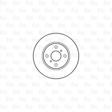 Rotori disco freno per Toyota Corolla assale anteriore Abtex BD810V