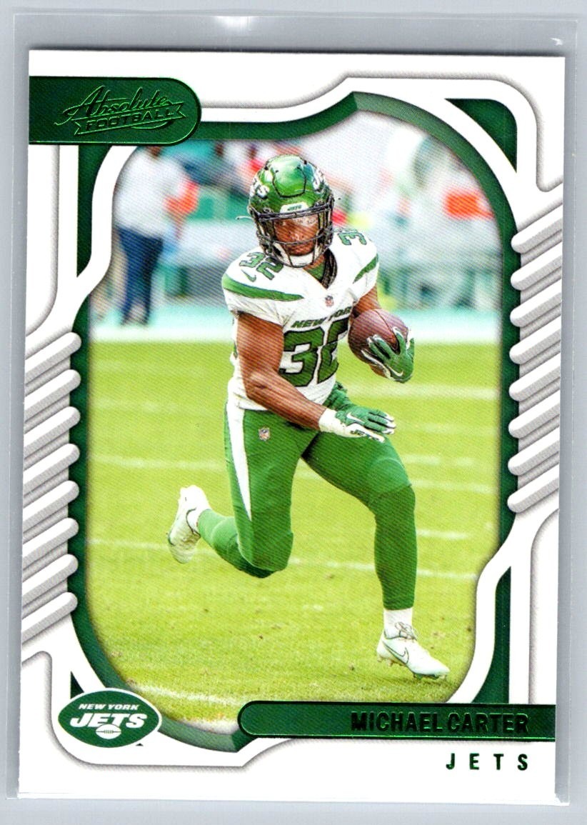 Michael Carter - 2022 Panini Absolute #100 Green Color Match