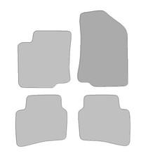 Fußmatten passend für Kia Rio III Typ UB (Baujahr 2011 - 2017), Classic schwarz