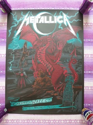 Metallica Cardiff Event poster Numbered 358/715 - Image 1 of 4