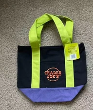 Limited Trader Joe's Mini Halloween Canvas Tote Bag